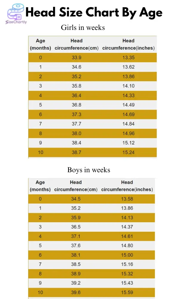 Head Size Chart