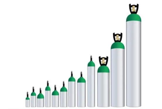 Oxygen Tank Size Chart
