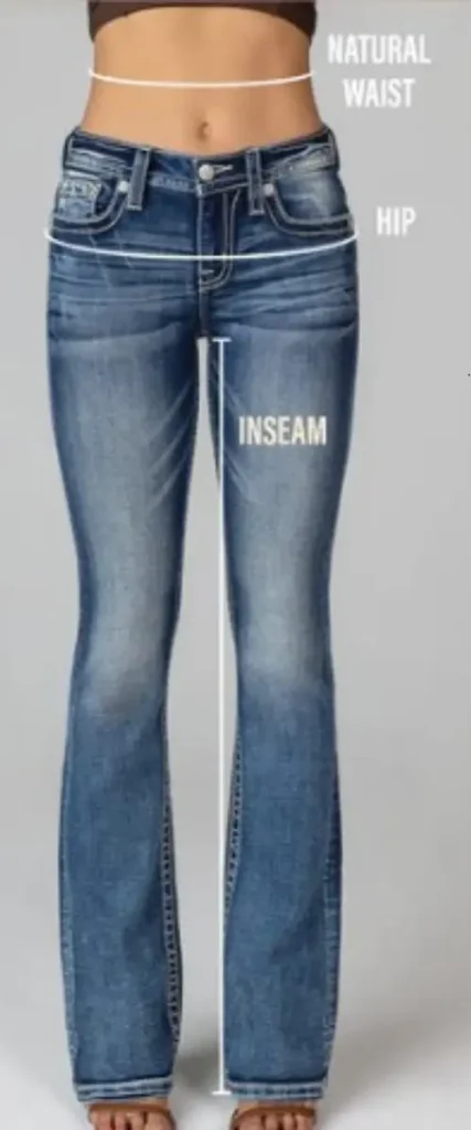 Miss Me Jeans Size Chart