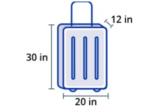 Checked Baggage Size Chart