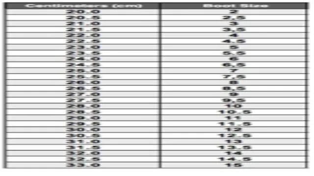 dc snowboard boots size chart