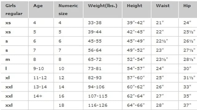 gap men's size chart