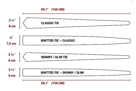 tie length size chart